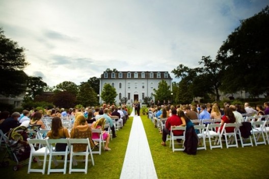 Our wedding on Herty Field. Photography by Once Like A Spark